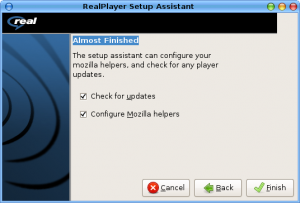 RealPlayer Setup Assistant