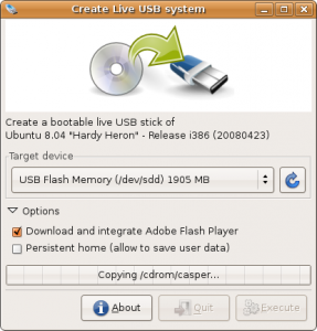 Create a Live USB Drive