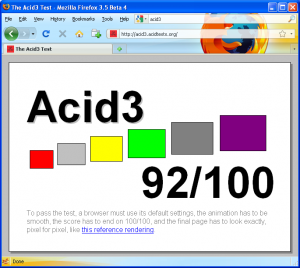 Acid3-Firefox 3.5b4