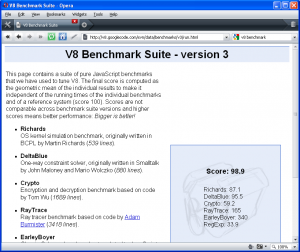 V8 Benchmark-Opera 9.6