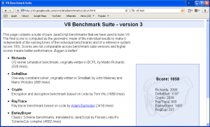 V8 Benchmark-Safari 4 Beta
