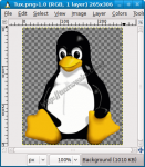 Tux in GIMP