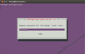 Confirm MySQL root password