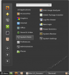 Mint 13 Cinnamon System Tools Menu