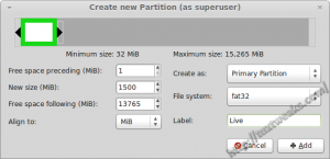 GParted Live Partition